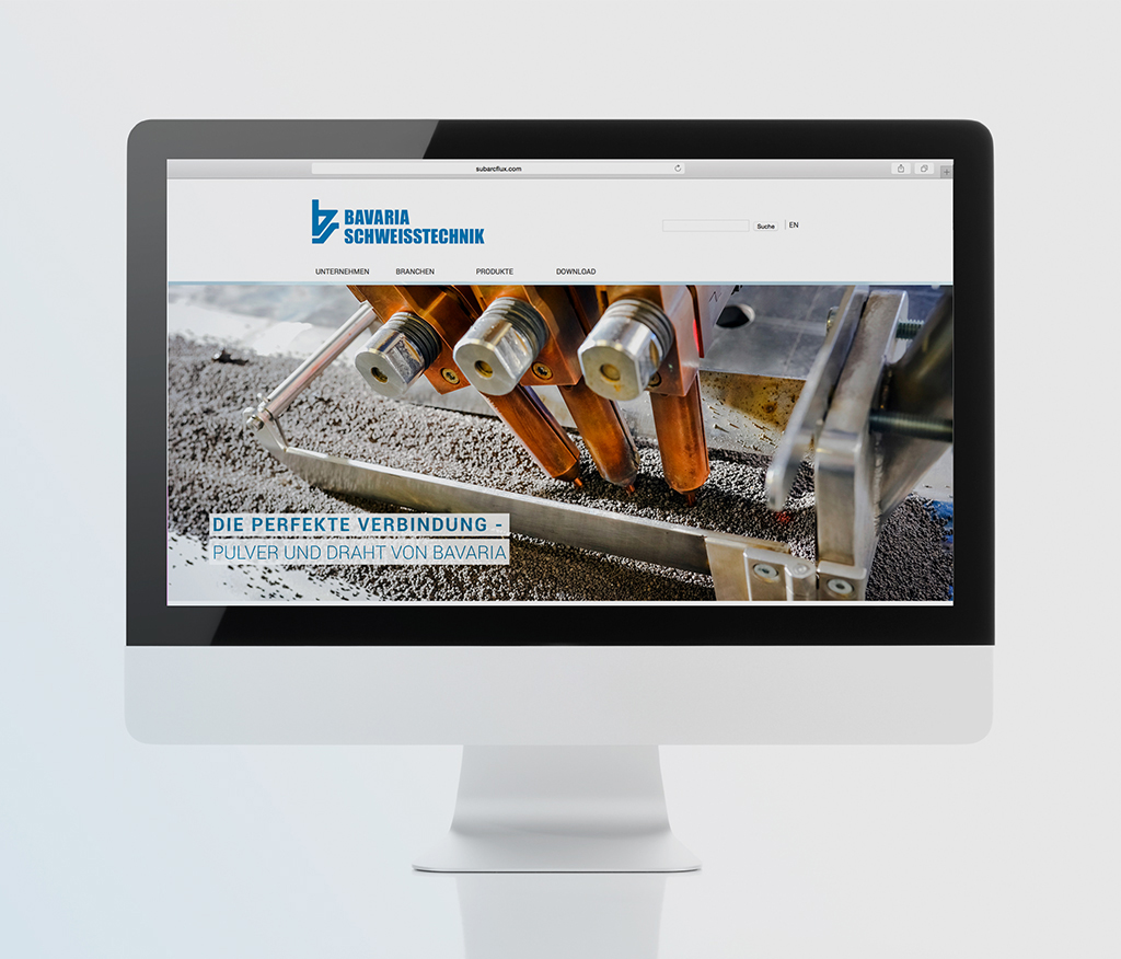 An insight into the modernized web design of the industrial customer.